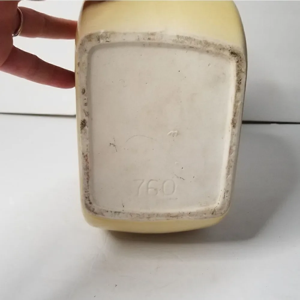 Alamo refrigerator pitcher pottery vintage yellow